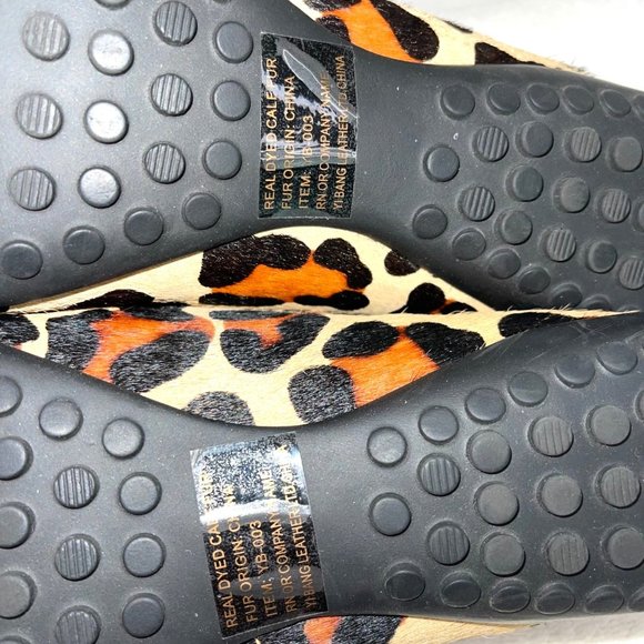 Vaneli Albion Shoes Womens Size 8.5 Narrow Slip On Animal Print Calf Hair NWOB - Picture 3 of 11